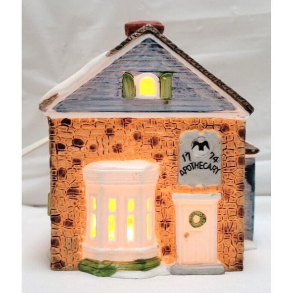 Vintage Dept 56 New England Village Series APOTHECARY SHOP #65307 Retired - Picture 2 of 9